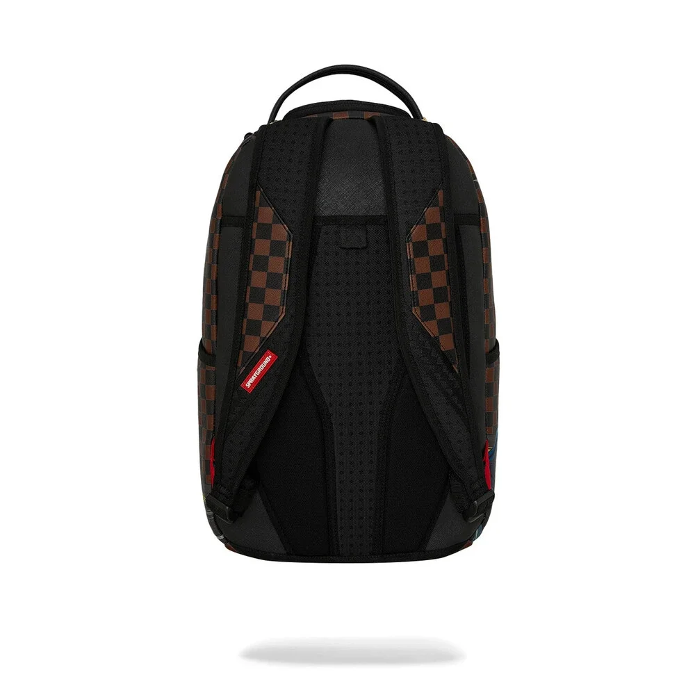 Sprayground 305 Escape Route Backpack Unisex Multi Check Shoulder Strap SPR377